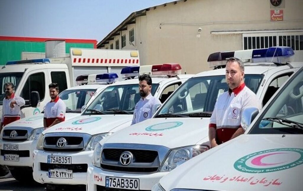 هلالاحمر، اعزام ۳۶ تیم امدادی، مراسم تشییع شهید قائد امت، نجف، کربلا، ۵۰۰ پزشک، کولیوند، پوشش امدادی، خدمات درمانی، بیمارستان امام علی، عراق