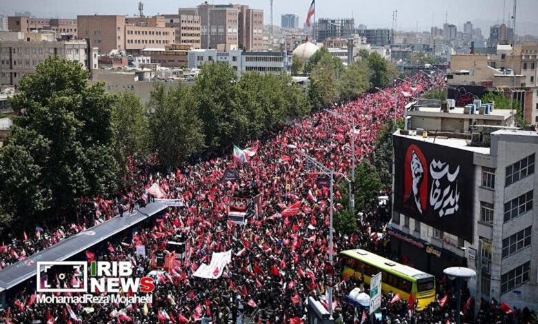 معاون وزیر صمت، مراسم تشییع رهبر شهید، همبستگی ملی، وفاداری ملت، حضور حماسی، رهبر شهید انقلاب، وحدت ملی، قائد شهید، انقلاب اسلامی